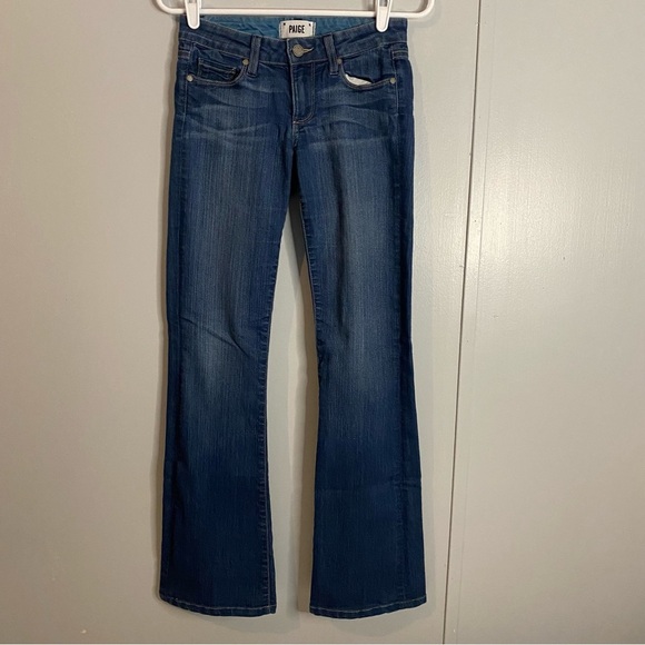 Paige Skyline Bootcut Dark Wash Jeans in Size 24 - Picture 1 of 7